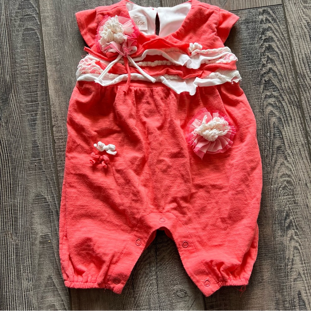 Isobella & Chloe Girls 3 Month Romper